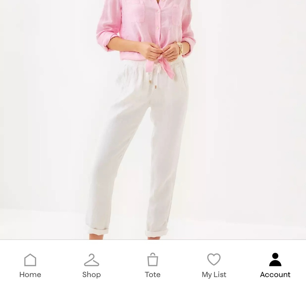 Lilly Pulitzer Resort White Taron Pant size XXS NEW